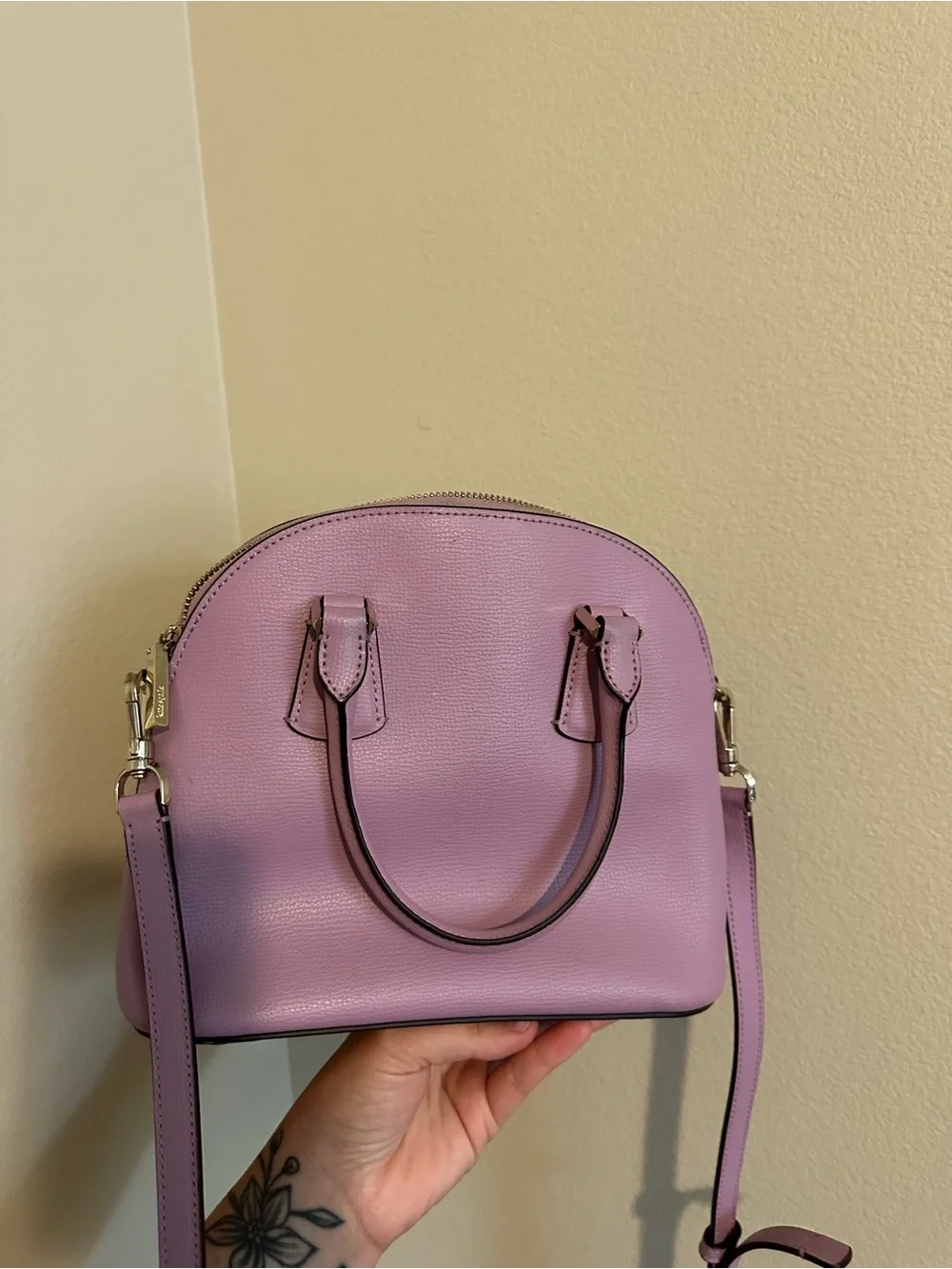 kate spade lilac dome satchel